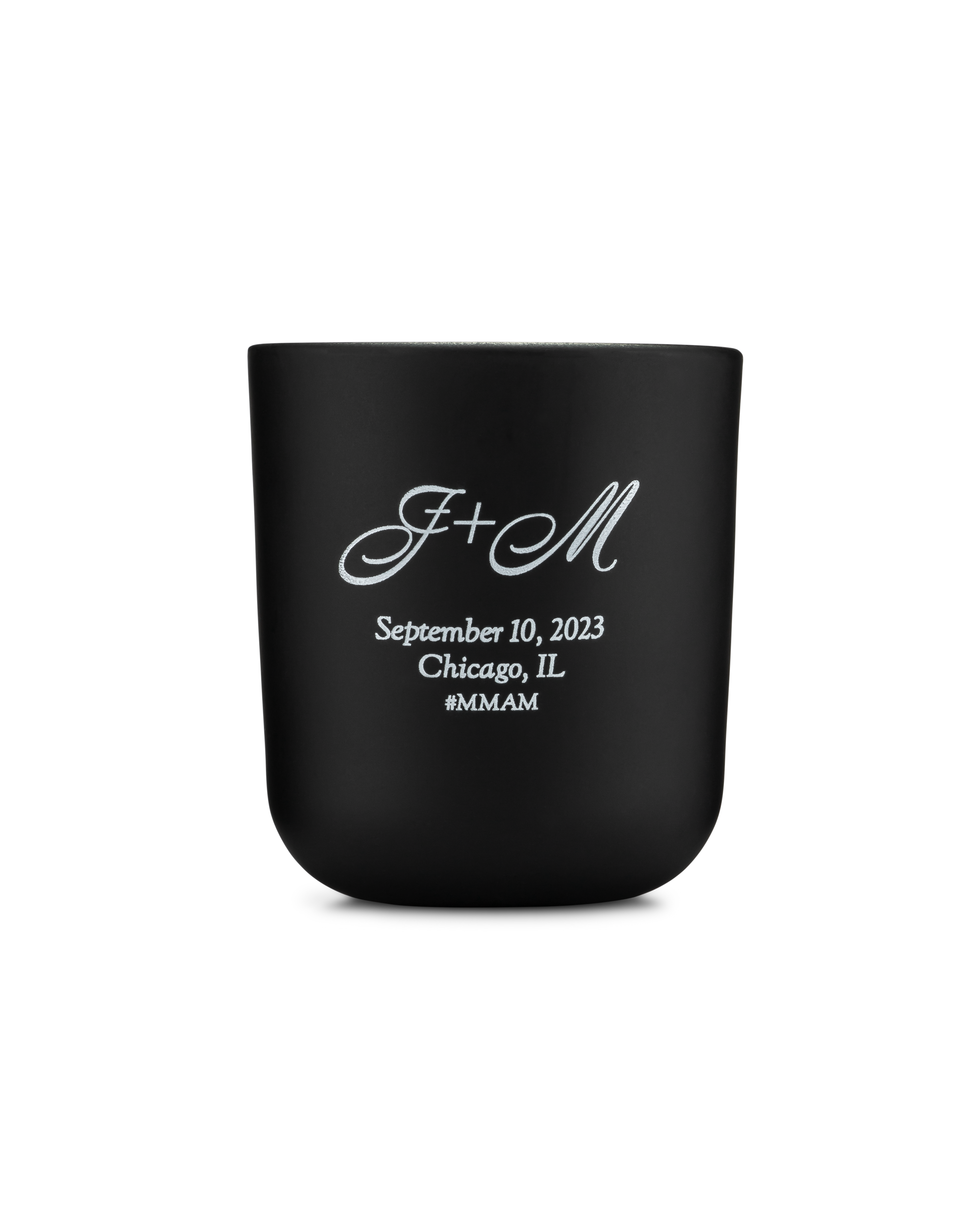 Custom personalized candle wedding favor by Mae & George Home Fragrances