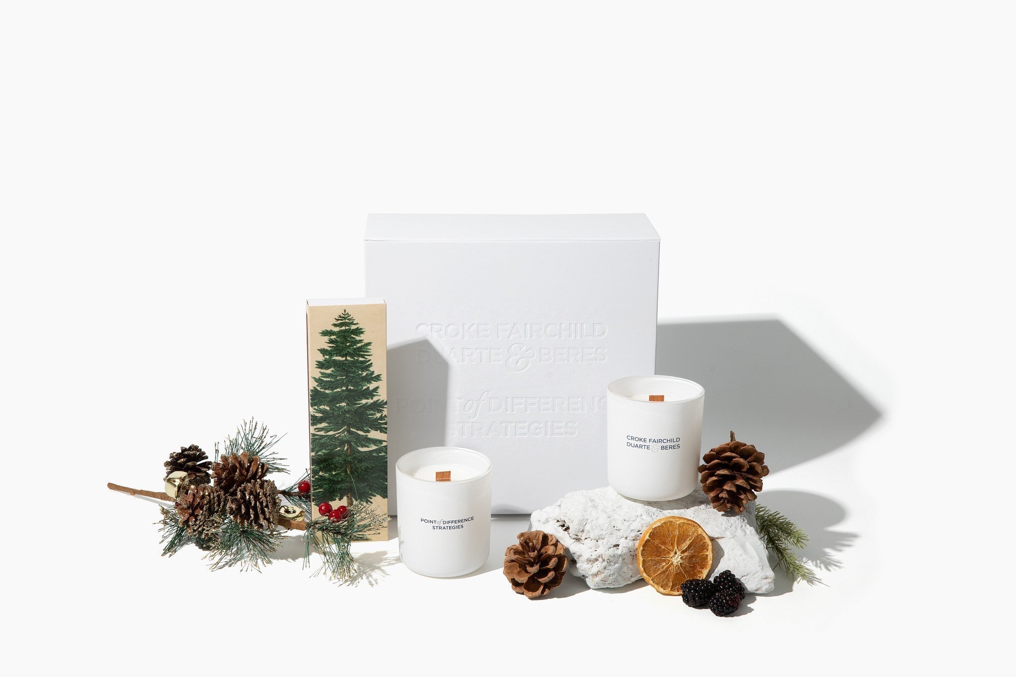 Luxury custom branded candle as corporate swag and gifting by Mae & George Home Fragrances