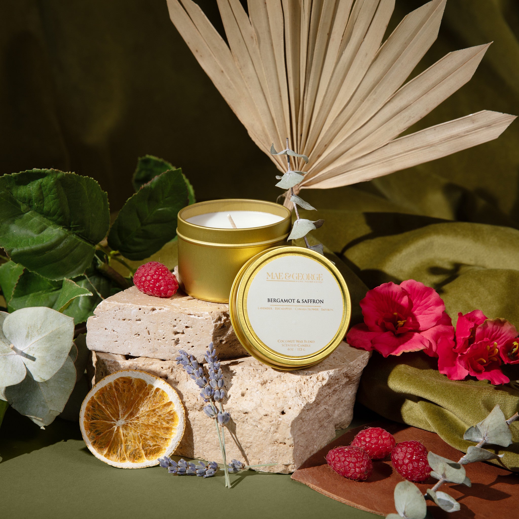 Bergamot & Saffron Travel Candle