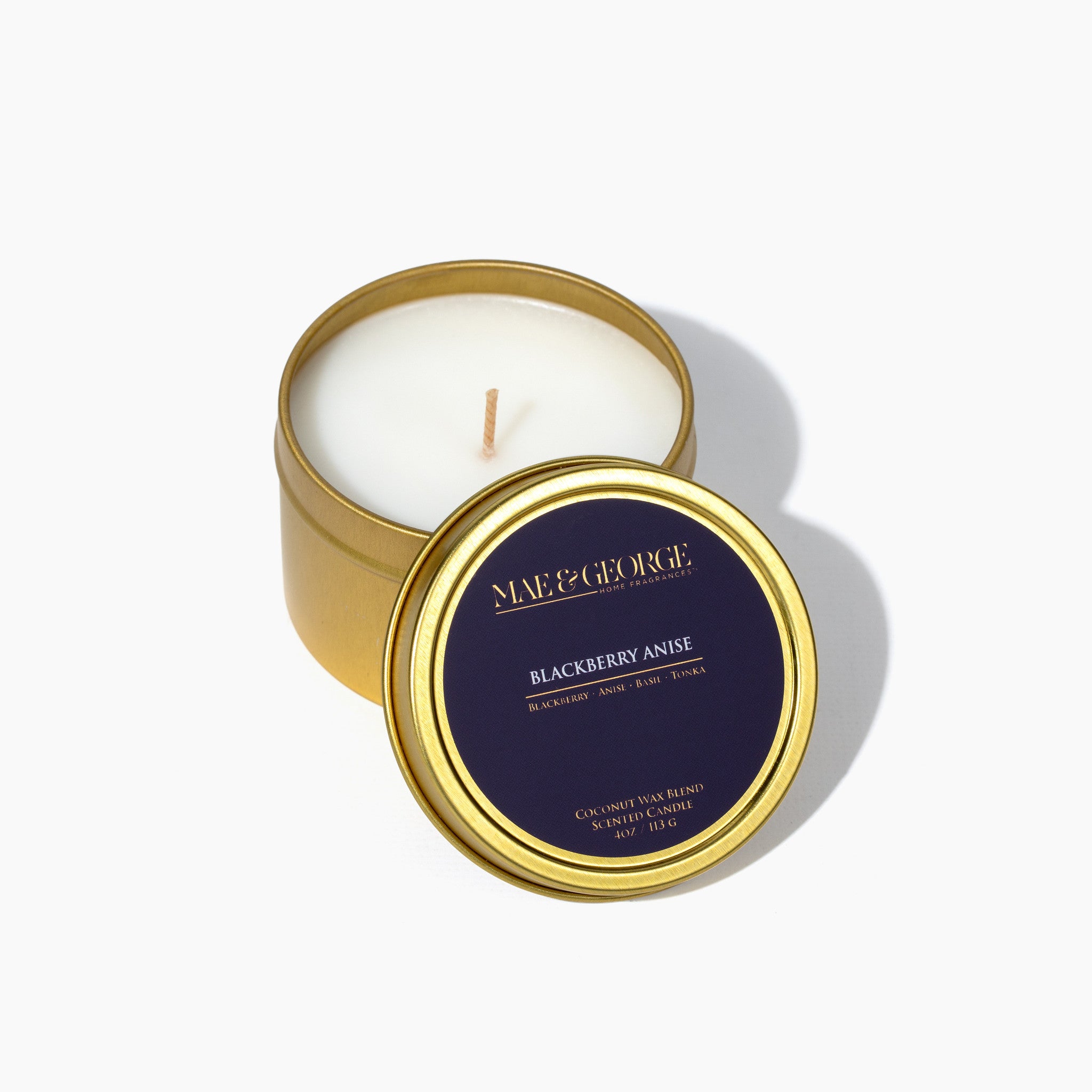 No.762 アロマストーン✩.*˚シェルツリー＆スターフィッシュ Blackberry Anise Travel Candle | Mae & George