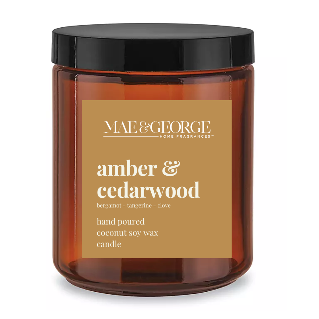 Amber Collection Candles | Amber & Cedarwood Candle