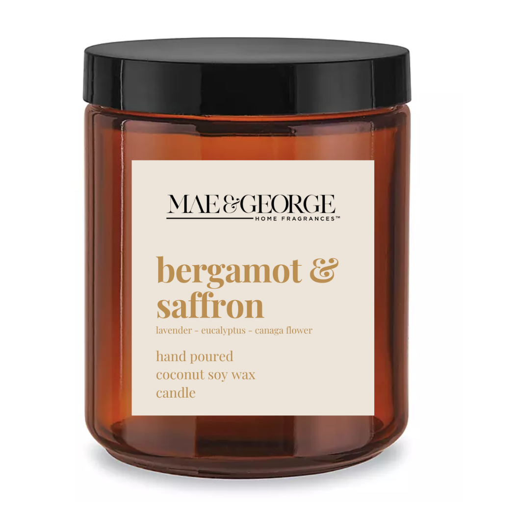 Amber Collection Candles | Bergamot & Saffron Candle