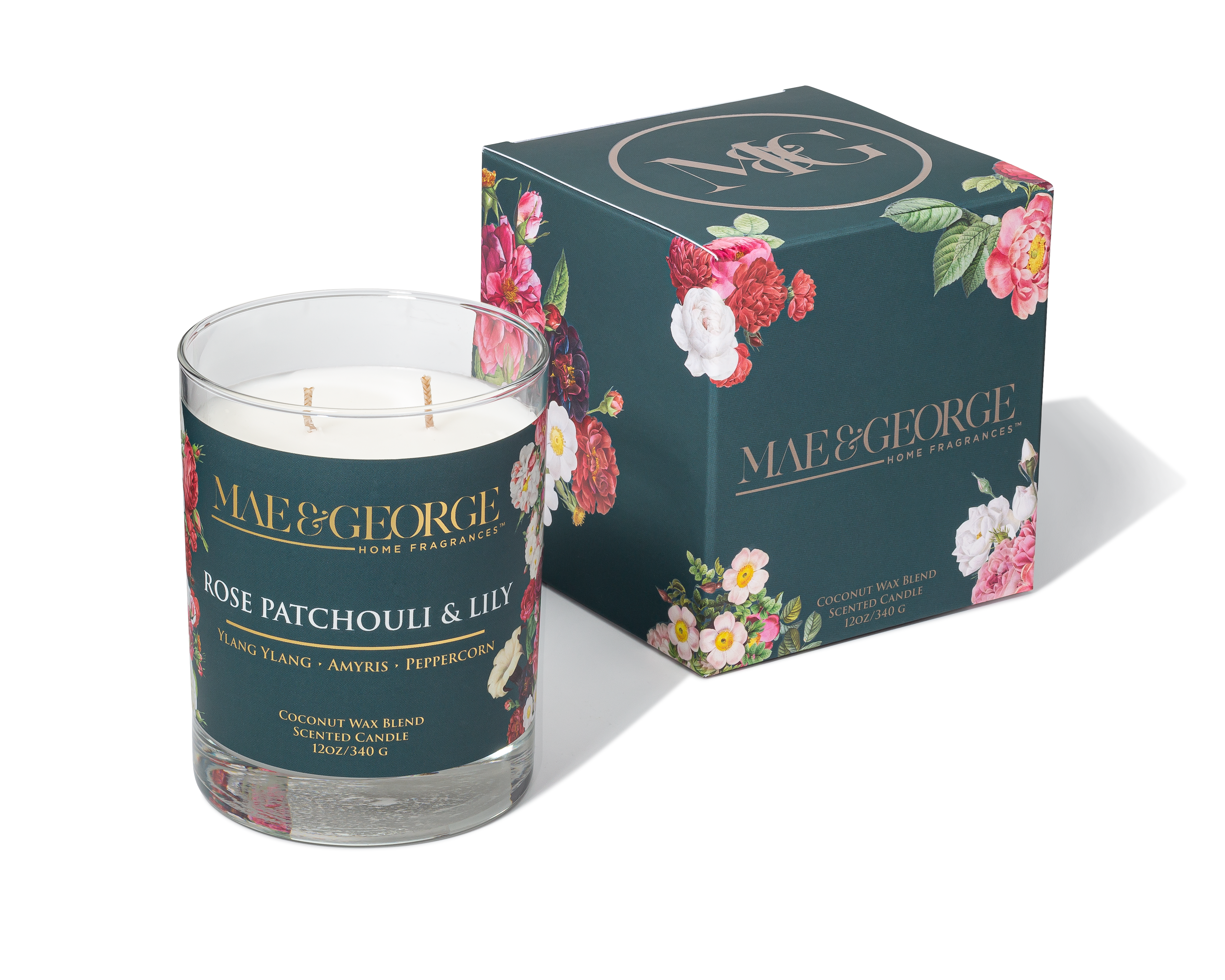 Rose Patchouli & Lily Candle