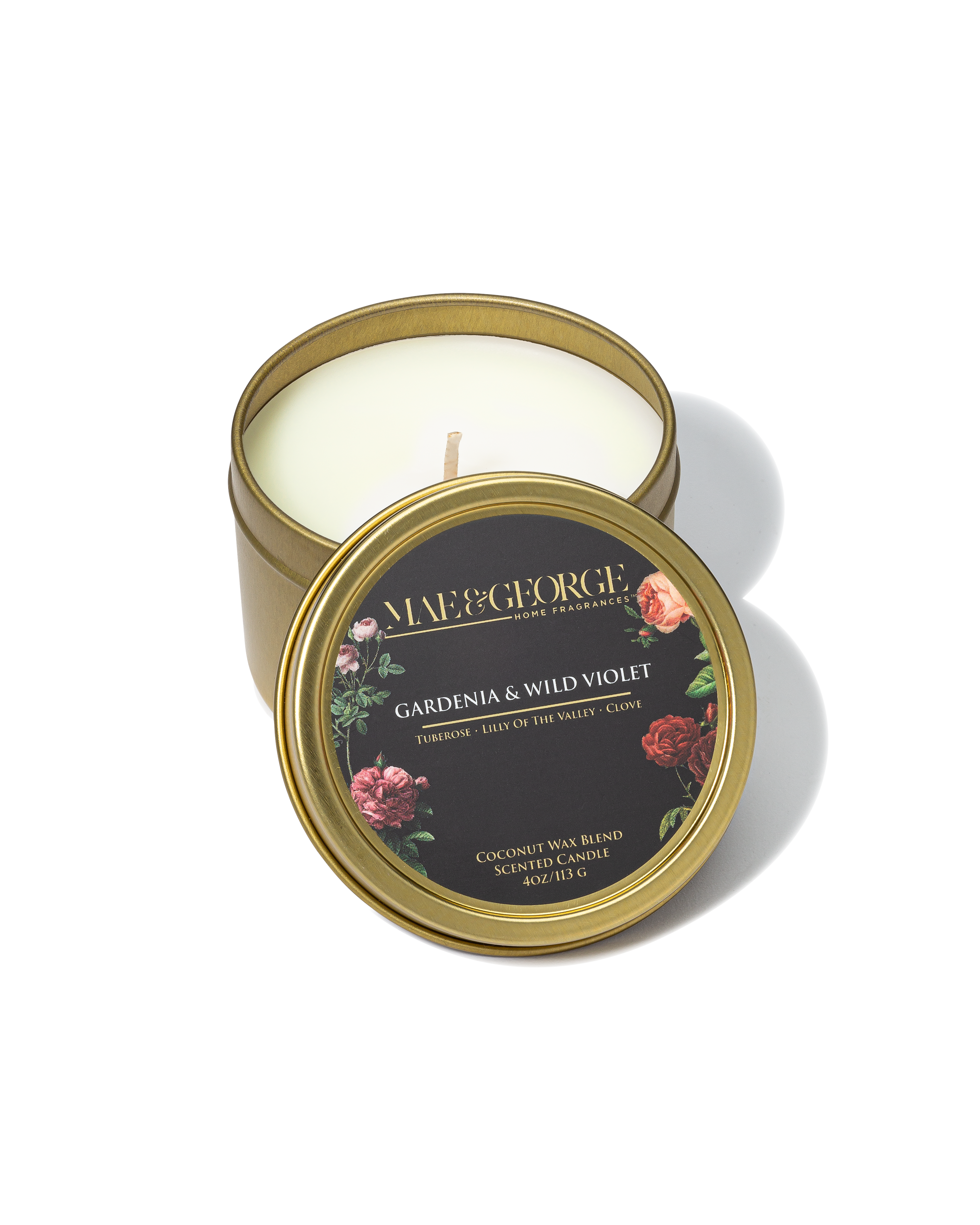 Gardenia & Wild Violet Travel Candle